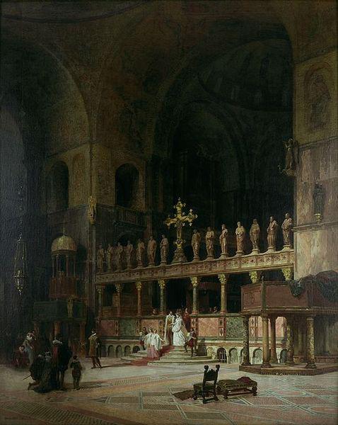David Dalhoff Neal INTERIOR OF ST.MARKS,VENICE oil painting image